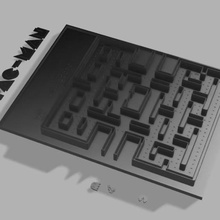 pac man schermo pacman arcade gioco ricreativo tavolo manifesto decorazione 3d print model - Mito3D
