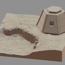 pacific stronghold japanese pillbox 3d print model - Mito3D