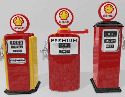 pack 03 vintage petrol gas fuel pumps dioramas petrol pump gas pump fuel diorama 1 24 1 25 tamiya revell scale model 1 25 1 24 diecast autos  3d print model - Mito3D
