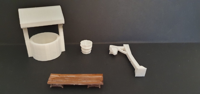 pacote 2 objetos idades poli paisagens modelo diorama 3d print model - Mito3D