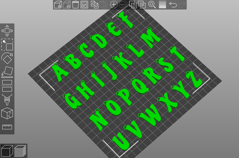 Pack 2 Alphabet Schlüssel Ringe Briefe 3d print model - Mito3D