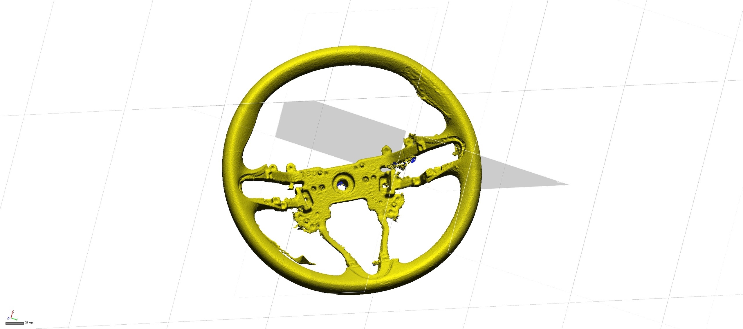 pacco 3d scansioni auto timone ruote 3D print model - Mito3D