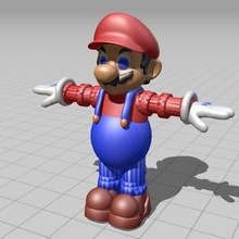 pack 4 mario brushed postures various plumber pipe water ninyendo console new 3d print model - Mito3D
