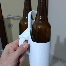 paquete botella portador cerveza soporte apoya 3d print model - Mito3D