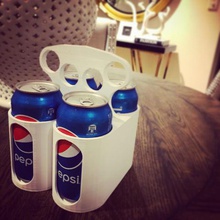 4-pack Träger home soft drink Dosenhalter Bier 3d print model - Mito3D
