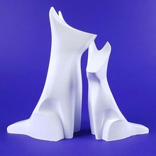 Pack Hunde Hund cremig Dekor Kunst einfach drucken Ort DIY 3d print model - Mito3D