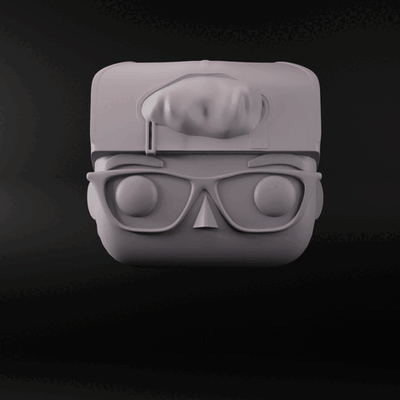 pacco funko testa maschio femmina bicchieri cap on indietro x14 arte generico uomini sole occhiali giochi giocattoli 3d print model - Mito3D