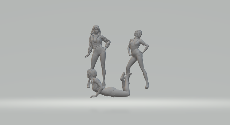paquete niña v2 juego personas fundido presión diorama hombre mujer ruedas calientes caliente tragamonedas espacio 3d print model - Mito3D