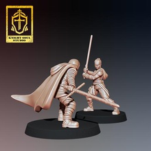 pack knight fallen soul last fall galactic empire star wars wargames space rebellion resistance female human hero light dark side scifi know imperial assault king kylo ren 3d print model - Mito3D