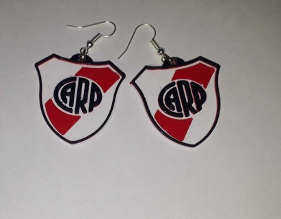 pack nob-central-river-boca aritos mouth river central nob earrings soccer passion goal 3d print model - Mito3D