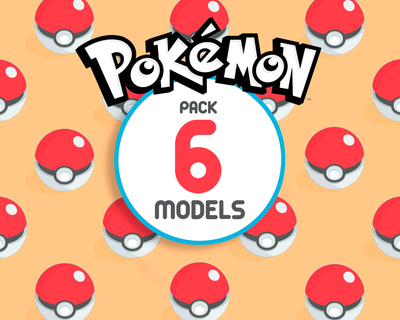 paketlemek pokemon 6 modeller milotik gök mavisi xerneas efsanevi chi yu Charmander sincap Bulbasaur efsaneler Akari zemin nintendo değiştirmek menekşe kırmızı şekil video oyun 3d print model - Mito3D