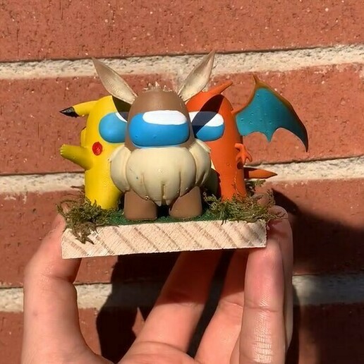 pack pokemon among us 3D print model - Mito3D
