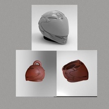 pack vr46 casco llavero mate rossi helmet motogp 46 vr sky yamaha valentinorossi 3d print model - Mito3D