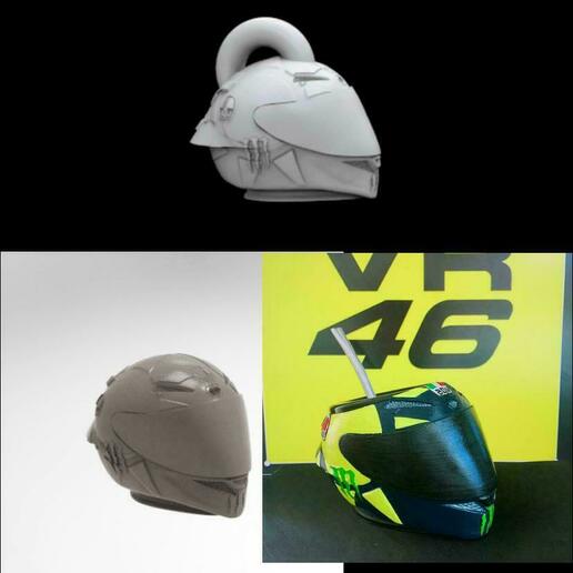 pack vr46 casque Soleluna llavero camarade Rossi poupée Yamaha monstre Michelin yamalube Valentino motogp Lance pierres moto motocyclettes funko pop 3D print model - Mito3D