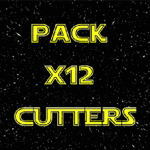 pack x12 cookie cutters star wars home cutter sharp kitchen cut cokiecutter cooky cakes fondant mould set dining logo resistance empire stormtrooper baby yoda read have only kylo ren darth vader death millennium falcon 3d print model - Mito3D