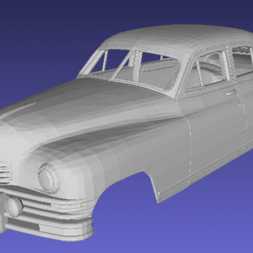 3d packard 1948 vücut araba yazdırılabilir oyun yuvası scalextric tamiya rc 3D print model - Mito3D
