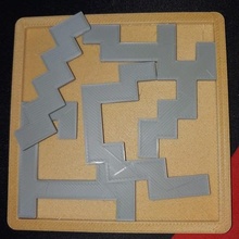Imballaggio puzzle bastoni gioco difficile cervello teaser blocchi arte contemporaneo 3d print model - Mito3D