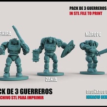packs 3 stl robots gameworkshop charactersstl orcs 3d ogres minis demons paint warhammer prints impression 3d print model - Mito3D