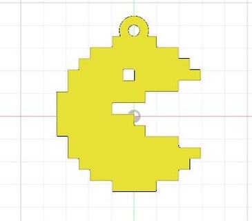 Pac Man aro aros geek classique Jeu oreille 3d print model - Mito3D
