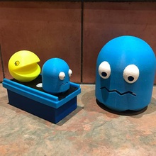 pacman ghost various 3d print model - Mito3D