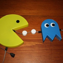 pacman-Geister-Nacht-Licht home Dekor 3d print model - Mito3D