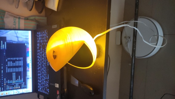 Pac Man lampe art Jeux arcade lumières 3d print model - Mito3D