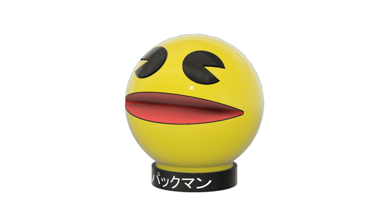 Pacman Schweinchen Bank aufrichtig Geld Gaming Dekor Kunst Gadget Japan einfach drucken 3d print model - Mito3D