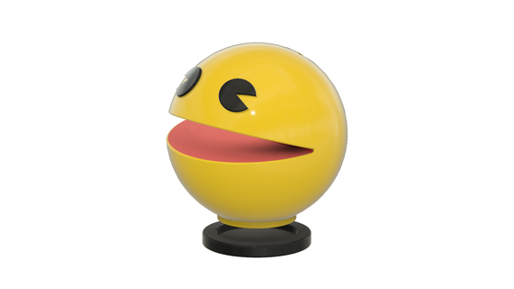 Pac Man sd titulaire soutien outils upcrid gadget Bureau décor retrogame nintendo playstation Xbox jeu bureau facile impression 3d print model - Mito3D