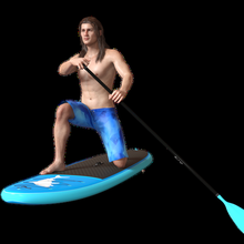 paddle boy 2 3d print model - Mito3D