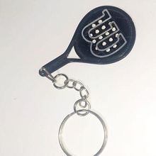 paddle key chain keychain padel padle racquet palette 3d print model - Mito3D
