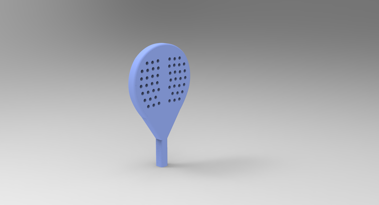 pagaia portachiavi padel racchetta 3D print model - Mito3D