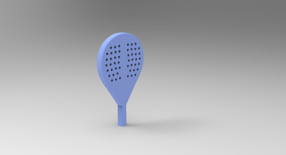paddle keychain padel racket 3d print model - Mito3D