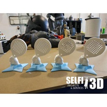 paddle racket trophy art realistic two colors competition sports base 3d print model - Mito3D