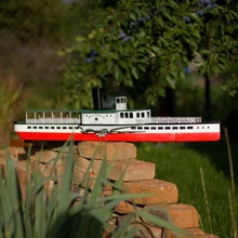 paddle steam boat game model rc radio control scale steamboat paddleboat 3d print model - Mito3D
