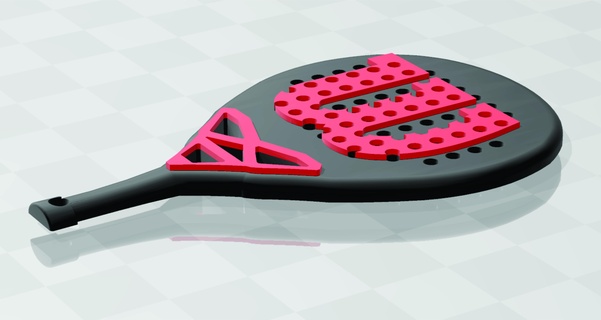 paddle wilson paddle padel wilson palette keychain keys  3d print model - Mito3D