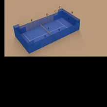 padel Tribunal arquitetura 3d print model - Mito3D
