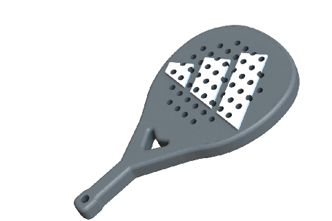 padel rackets keychain raquete racket tenis desport sport desporto easytoprint easy top padelraquete alpha bullpadel adidas nike 3d print model - Mito3D