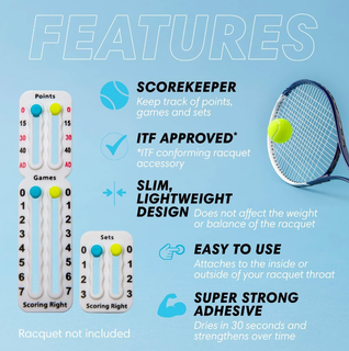 padel tableau bord tennis But points sport marqueur 3d print model - Mito3D