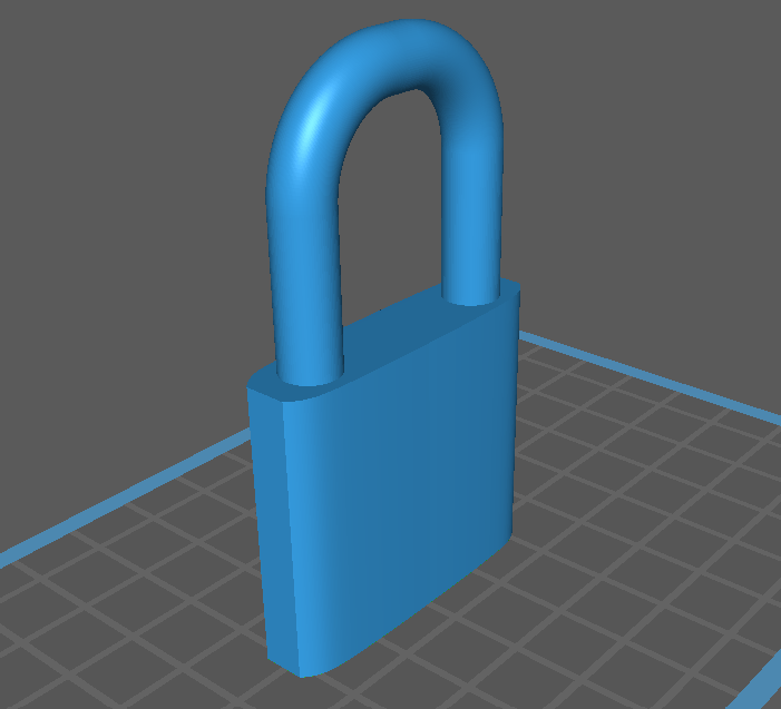 cadenas fermer clé réservoir casier 3D print model - Mito3D