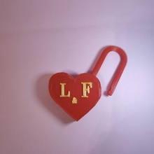 padlock valentine - valentine's day heart valentin love lovers 3d print model - Mito3D