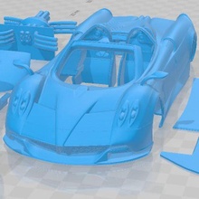 pagani Huayra imprimível carro 3d print model - Mito3D