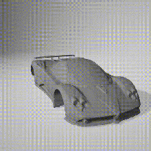 pagani zonda - printable body 3d model car controll film radio rc shell slot stl vintage cars 3d print model - Mito3D