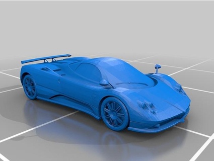 Pagani Zonda Spiel Autos tunning Detail 3d print model - Mito3D