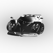 Pagani Zonda hp Auto Busse 3d print model - Mito3D