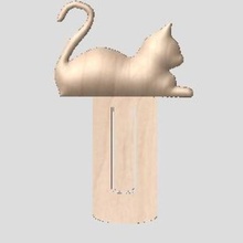 page bookmark home chat animal brand kitten feline 3d print model - Mito3D