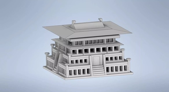 pagode chinês construção 3d print model - Mito3D