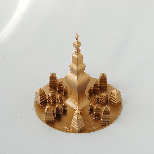 pagode arquitetura temperamento zen 3D print model - Mito3D