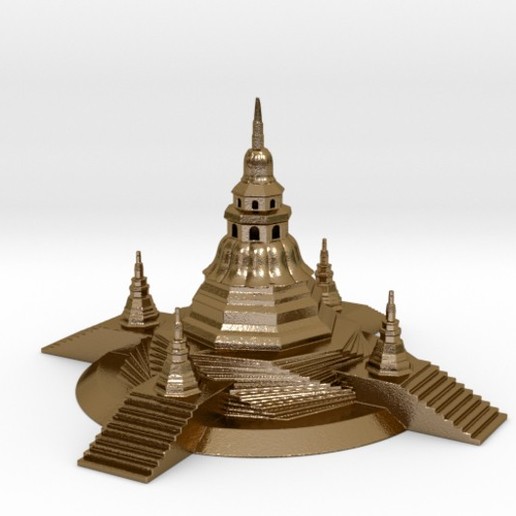 pagoda art zen temper 3D print model - Mito3D