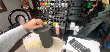 pintar cepillo soporte miniatura pintura acrílico 3d print model - Mito3D