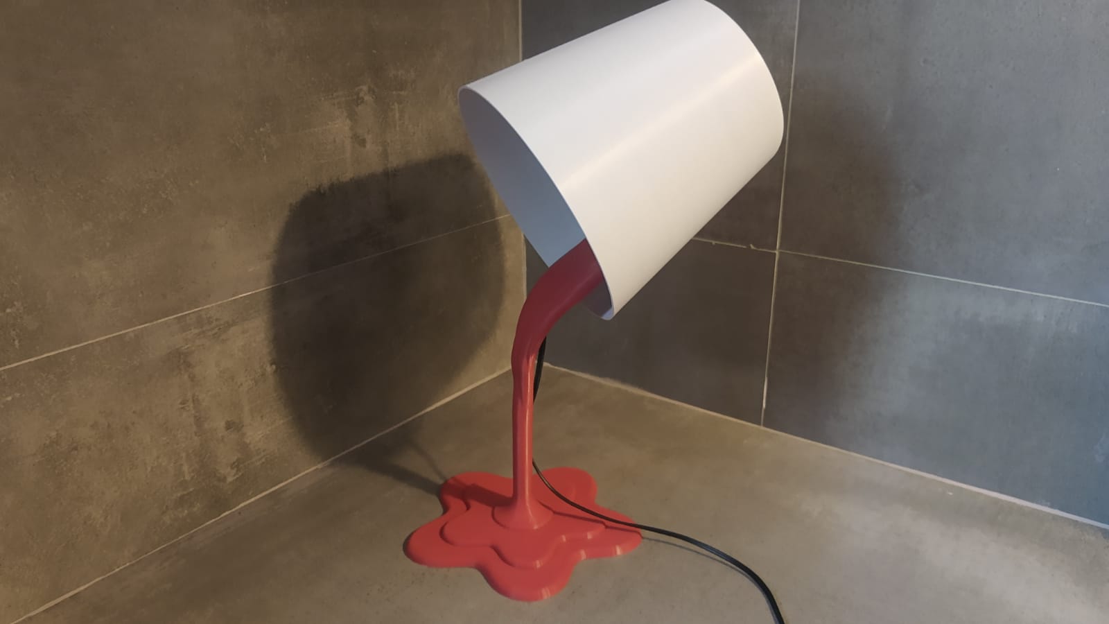 paint bucket lamp paint bucket light lamp ink  3D print model - Mito3D